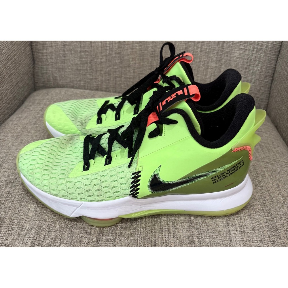 Nike LeBron Witness 5 Lime Green Black CQ9380-300 Mens Basketball Shoes